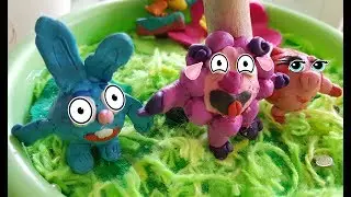 a cartoon sheep out of 