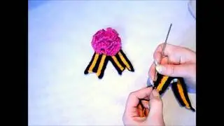 Георгиевская ленточка крючком.