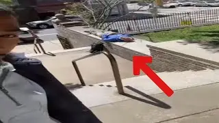 Man Confronts Creepy Guy Watching Children Play At School 😳