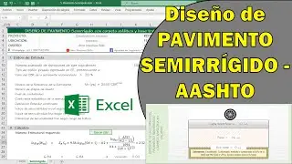 Diseño de Pavimento Semirrígido según: AASHTO - MTC (plantilla excel profesional)