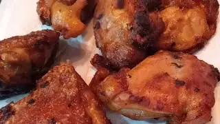 Frango frito sequinho e suculento/frango frito fácil de fazer/frango a passarinho