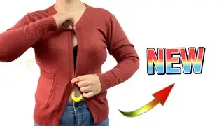 🍀Don't miss how to add buttons to a jacket without buttons/incredibly easy