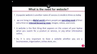 Website and webpages