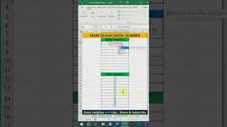 Make a modern series in excel #learnexcel #excelbangla #exceltips #exceltutorial
