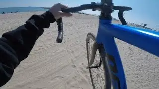 Fixie Barcelona Beach