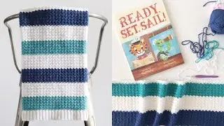 Crochet Nautical Baby Blanket