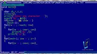 C program to generate Triangle pattern 19