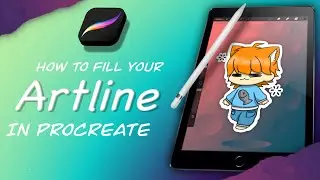 How to fill your ARTLINE in PROCREATE (how to use REFERENCE) | extra procreate tips