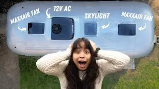 We added a Velit 12V AC and Maxx Air Fans to our Airstream (ep. 9)