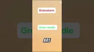 Brainstorm or Green needle #edit