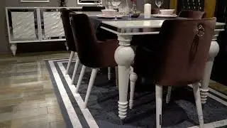 LuxDesign - Комплект за трапезария DARZEN WHITE