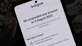We suspended your account instagram | Instagram account suspend problem | Disagree with decision