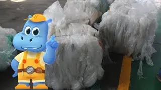 Plastic waste film shredding machine