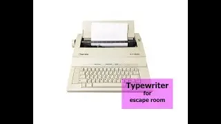 Typewriter for escape rooms. Печатная машинка для квест комнаты