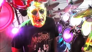 Drum Cover The Munsters Theme Season 2 Intro and Outro Halloween Drums Drummer Drumming