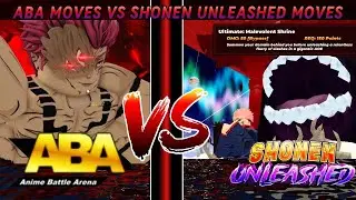 EVERY SHONEN UNLEASHED MOVE VS EVERY ABA MOVE