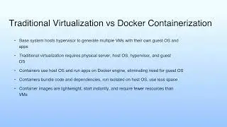 Traditional Virtualization vs Docker Containerization | Introduction to DOCKER Container