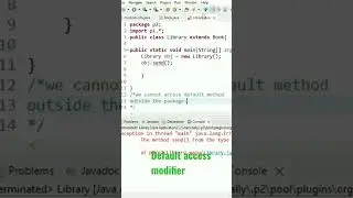 default access modifier in java