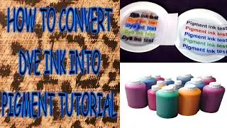 EPSON L120 HOW TO CONVERT DYE INK INTO PIGMENT INK