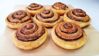 CINNAMON BUN / fluffy and airy yeast dough recipe
