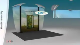 Exhibition Stall Design using AirLite™ Portable Display Stand from Insta Exhibitions