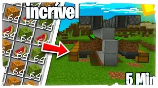 ✔️A MELHOR FARM DE MELANCIA E ABÓBORA  AUTOMÁTICA E EFICIENTE  DO MINECRAFT
