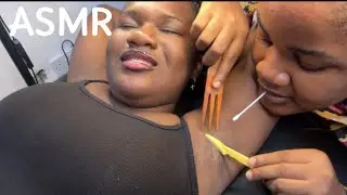ASMR✨Raspberry Belly Button Massage, Armpit Shaving & Cleaning, Ear Cleaning, Soft Whispers