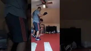 Shane..right to body, left hook/grab, sweep single right
