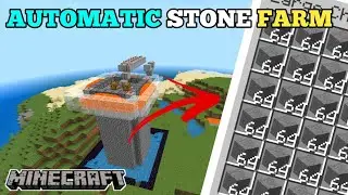 HOW TO MAKE STONE FARM IN MINECRAFT POCKET EDITION || BEDROCK EDITION JAVA EDITION ||