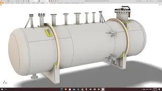 3D modeling and detail for a horizontal Pressure vessel from A to Z - Part-1
