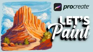 Canyon Painting - Procreate tutorial 185