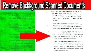 How clean Scanned Documents in Photoshop / How To Remove Page Color in Adobe Photoshop