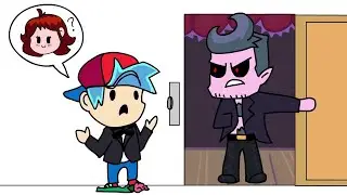 Anime Chibi Fnf vs Door || Friday Night Funkin' Animation || BF x GF