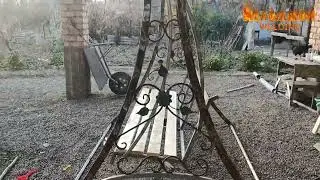 Cадовые качели своими руками.