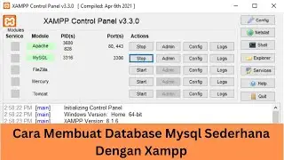 Cara Membuat Database Mysql di Xampp 2024 | untuk Pemula