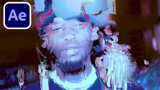 TRIPPY GLITCH TRANSITION Preset  - After Effects Tutorial