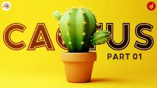 Cactus 3D Modeling | Blender Cactus Modeling | Game Assets in Blender | Part 01