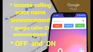 google income caller id name announcement | on and off voice announcement | tech error tamil