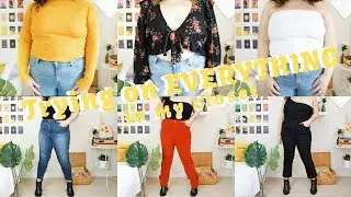 Trying on EVERYTHING in my closet: Plus size