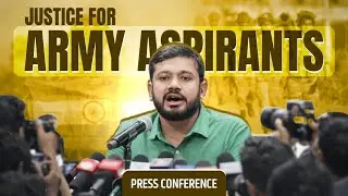 Kanhaiya Kumar Press Conference on Justice for Army Aspirants