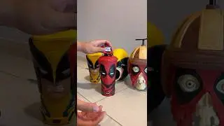 Close look at #amc 's most popular #Deadpool & #Wolverine popcorn buckets #unboxing #soldout #merch