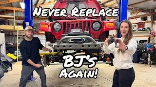 Installing Balljoint Deletes On Cassie's LS Swapped Jeep Wrangler!