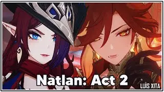 Roca oscura bajo roca blanca ACT 2 ◈「 Misión de Arconte NATLAN 」• Mavuika vs Capitano ✦ Genshin