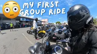 My First Group Ride - There Were So Many Bikers