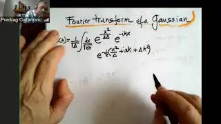 Week 9 clip 7 - Fourier transform of a Gaussian