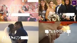Premiere Pro Template: Wedding Production Reel Short + Free Font