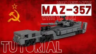 Lego Cold War MAZ-357 truck Micro Brick Battle tutorial/Building Instructions