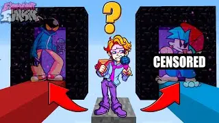 Minecraft FNF Senpai: DO NOT CHOOSE THE WRONG PORTAL (Whitty or BoyFriend?)