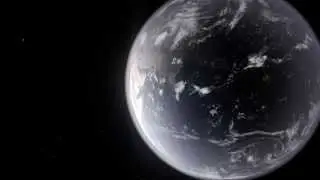 3D VFX Beautiful and relaxing space travel animation