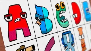 How to Draw Brazilian Alphabet Lore - A to J